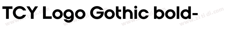 TCY Logo Gothic bold字体转换 TCY Logo Gothic bold字体转换